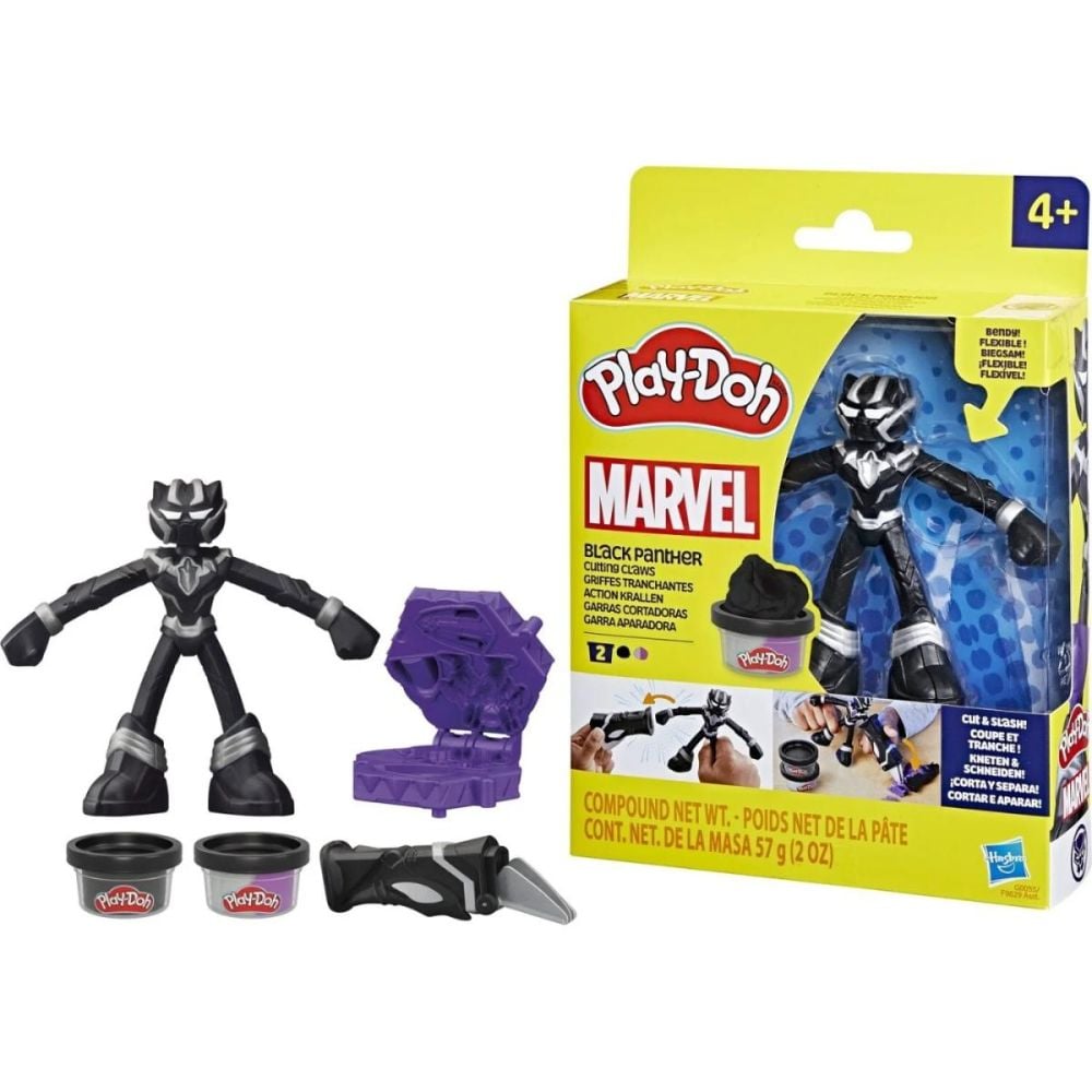 Set de joaca cu figurina, Play-Doh, Marvel Black Panther, G0055