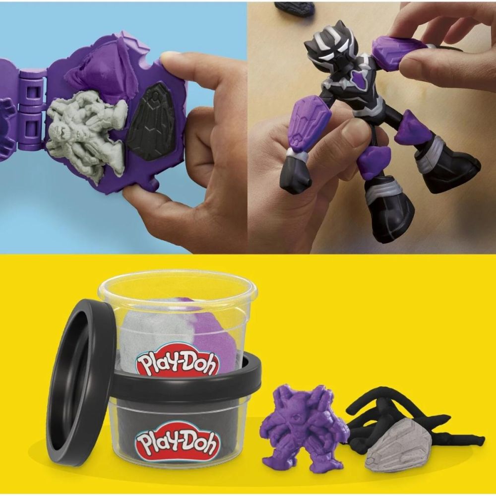 Set de joaca cu figurina, Play-Doh, Marvel Black Panther, G0055