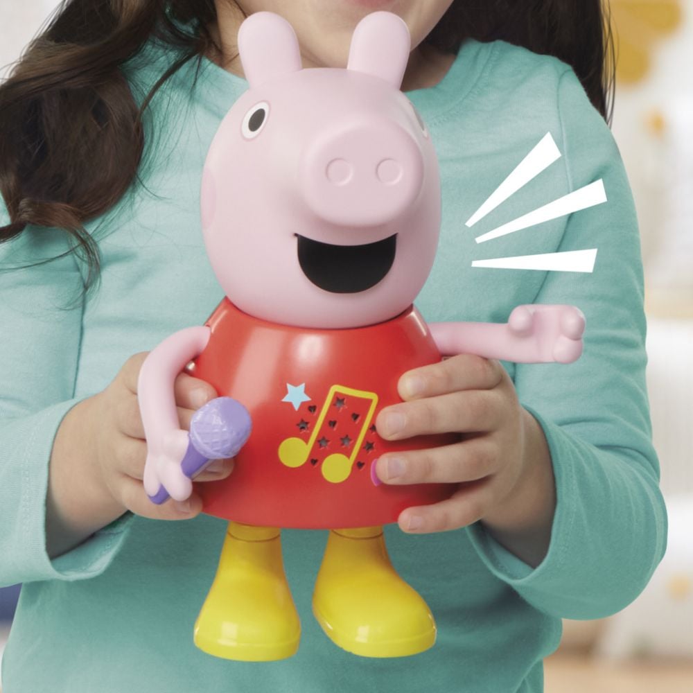 Figurina interactiva, Peppa Pig canta si vorbeste, 20 cm, G0518
