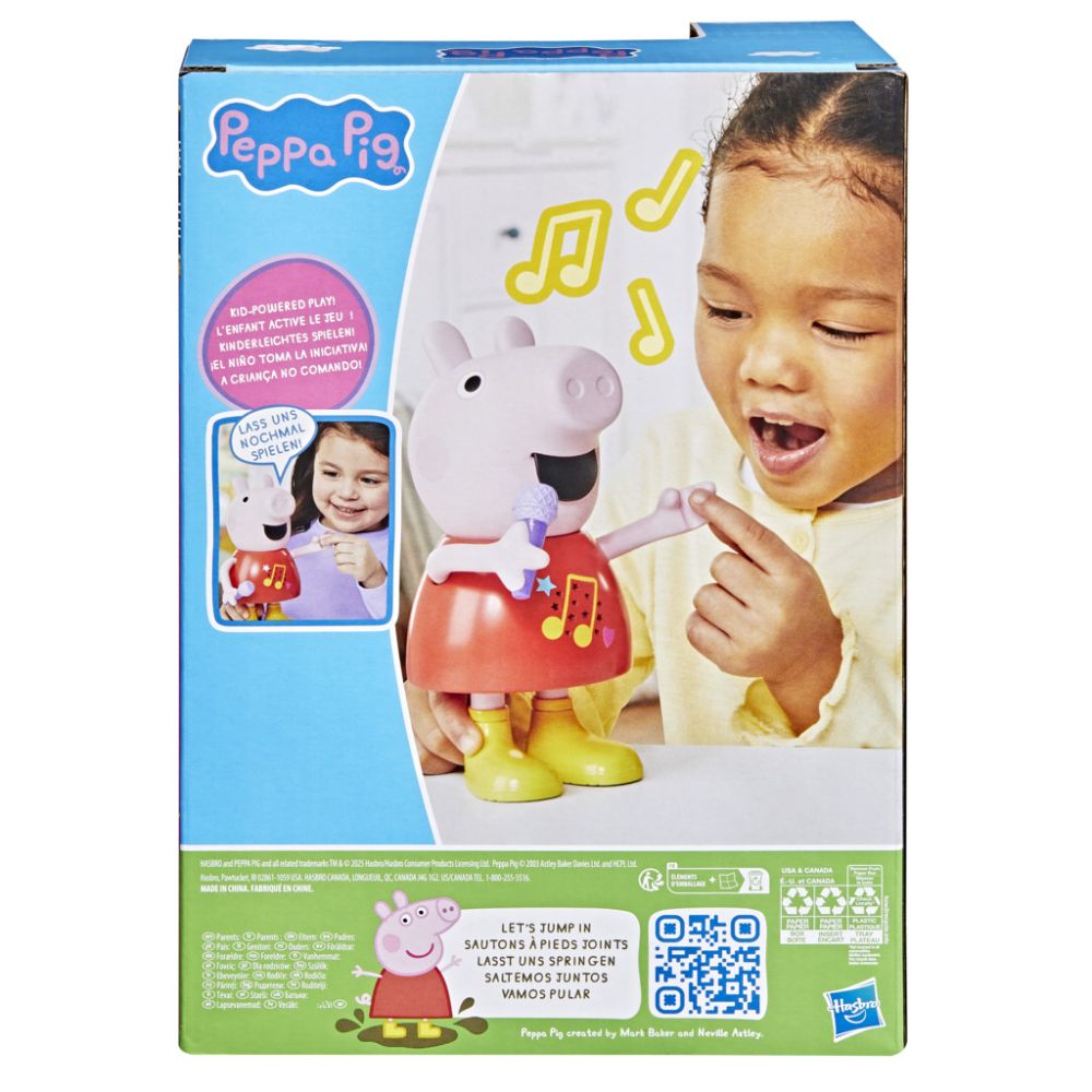 Figurina interactiva, Peppa Pig canta si vorbeste, 20 cm, G0518