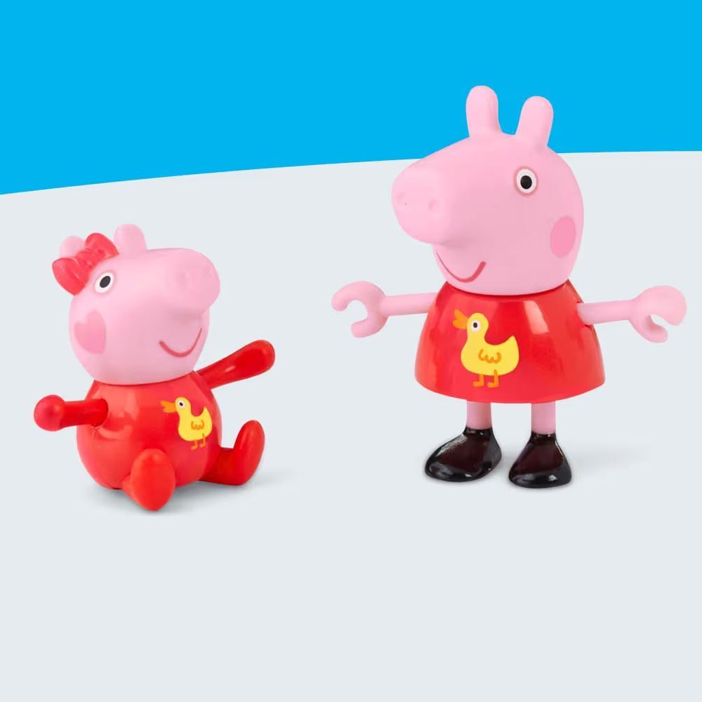 Set de joaca cu figurine, Peppa Pig, Peppa si Evi in parc, G0528