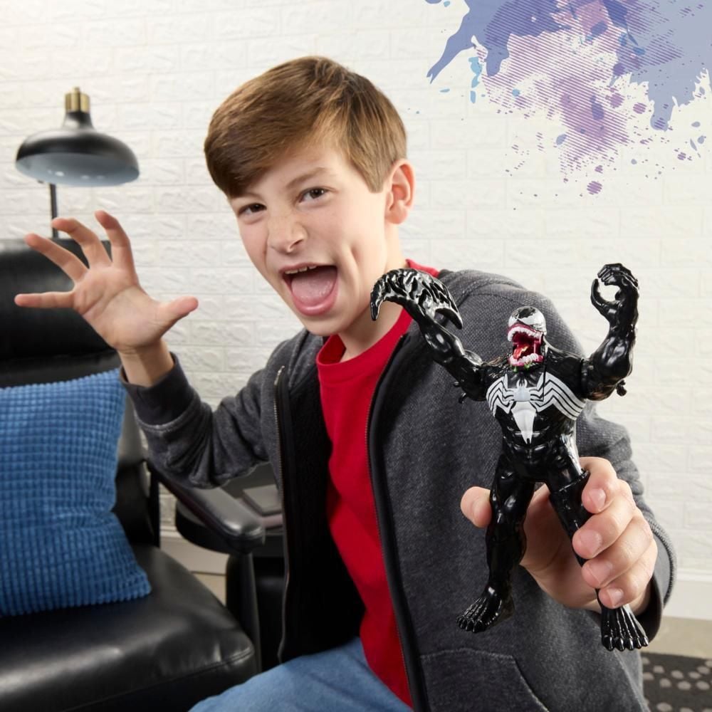Figurina cu sunete, Marvel, Spider-Man, Venom Action XF, 15 cm, G2855
