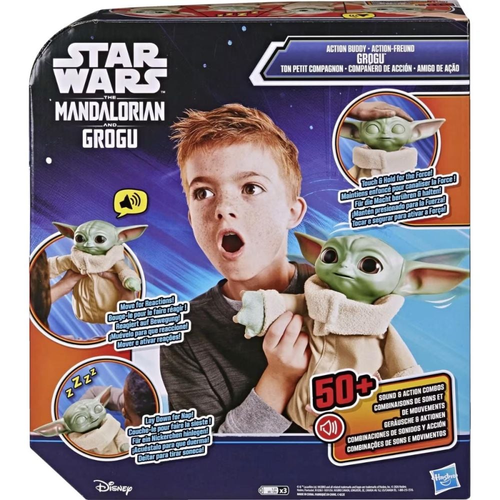 Figurina cu sunete, Star Wars, The Mandalorian and Action Buddy Grogu, G3088
