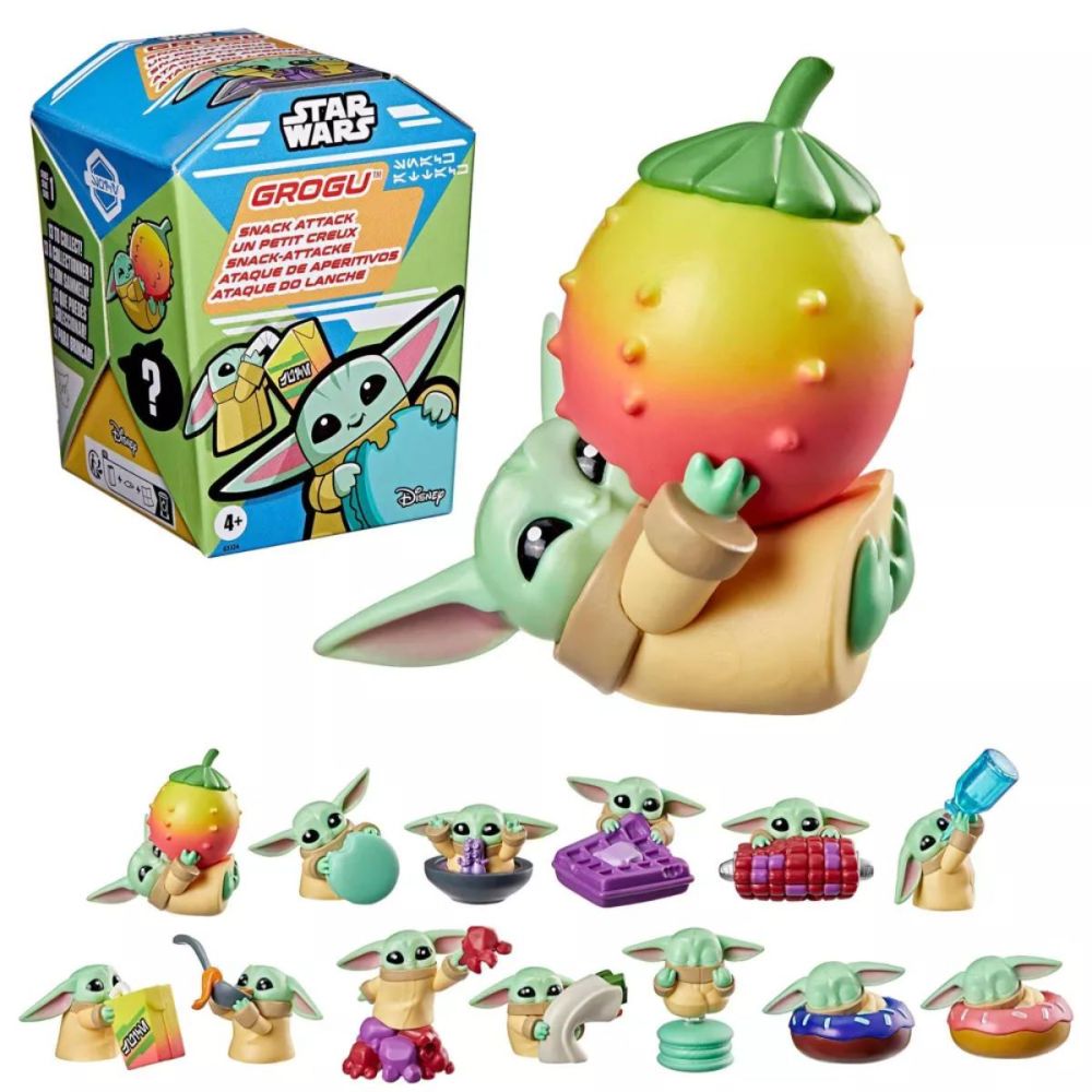 Figurina surpriza, Star Wars, Grogu Snack Attack, Seria 1, G3324