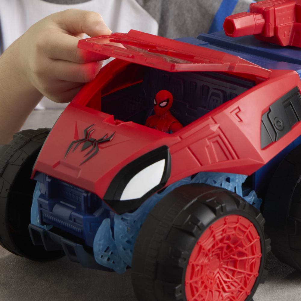Vehicul blindat 2 in 1, Marvel Spider-Man, ActionVerse, Super Chompin Tank, G3439