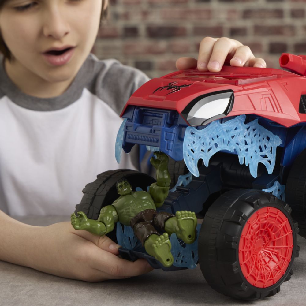 Vehicul blindat 2 in 1, Marvel Spider-Man, ActionVerse, Super Chompin Tank, G3439