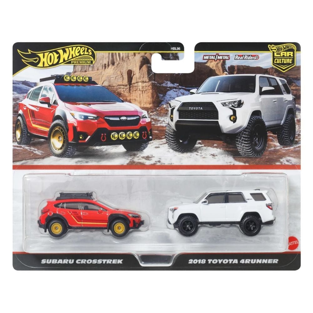 Set 2 masini metalice, Hot Wheels, Subaru Crosstrek & 2018 Toyota 4Runner, JBK98