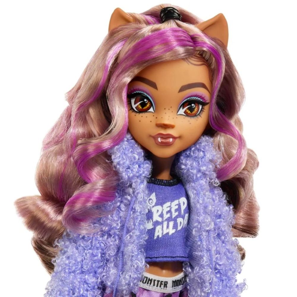 Papusa Clawdeen, Monster High, Creepover Party, HKY67