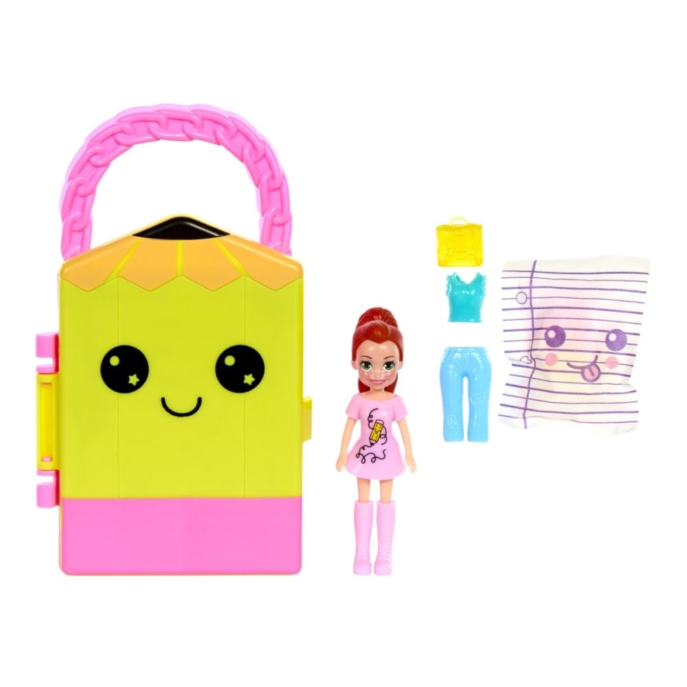 Set de joaca cu mini papusa in gentuta Polly Pocket, Lil Styles, HRD64