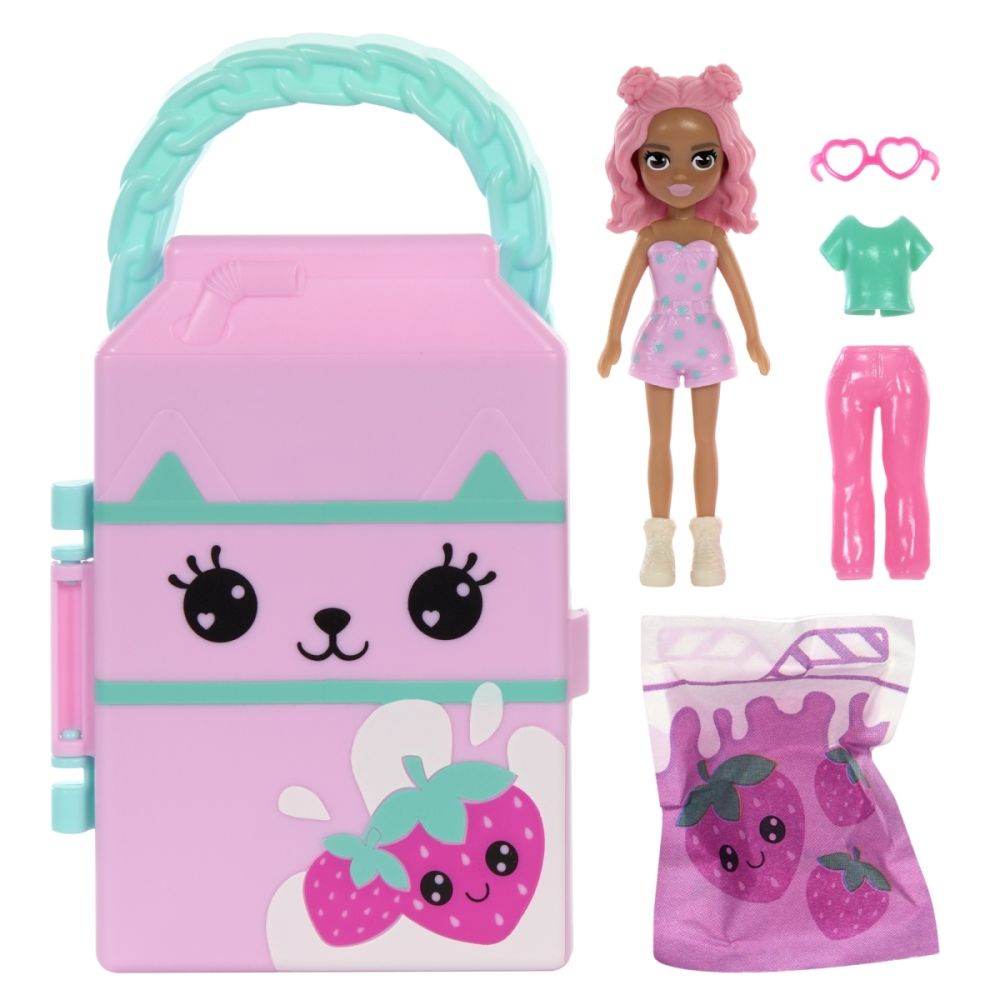 Set de joaca cu mini papusa in gentuta Polly Pocket, Lil Styles, HRD64