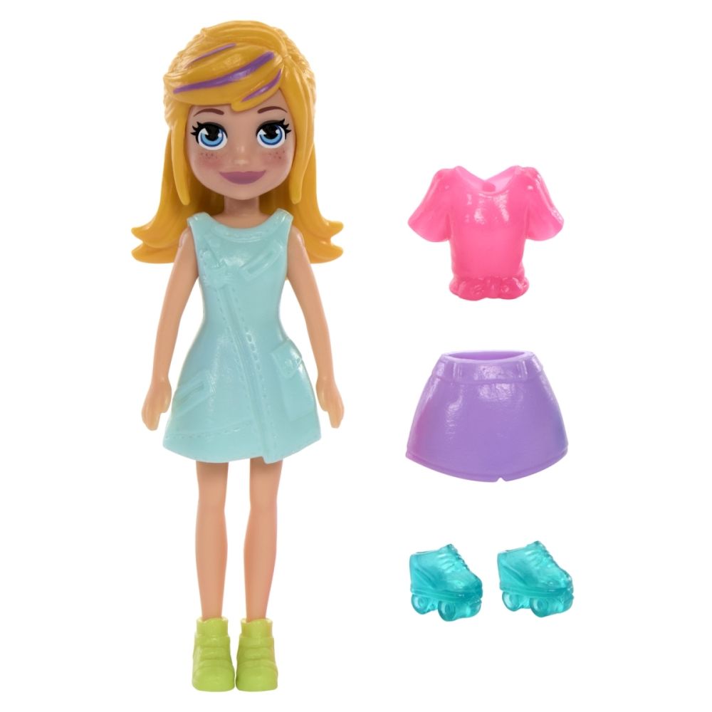 Set de joaca cu mini papusa in gentuta Polly Pocket, Lil Styles, HRD64