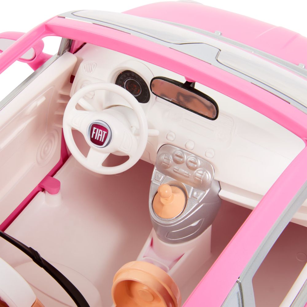 Papusa cu masinuta, Barbie in masina, Fiat 500, HRG59