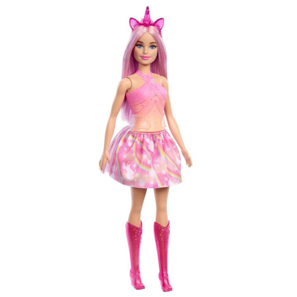 Papusa unicorn, Barbie, HRR13