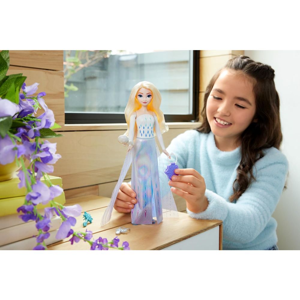 Papusa Disney Frozen, Spin and Reveal, Elsa, HTG25