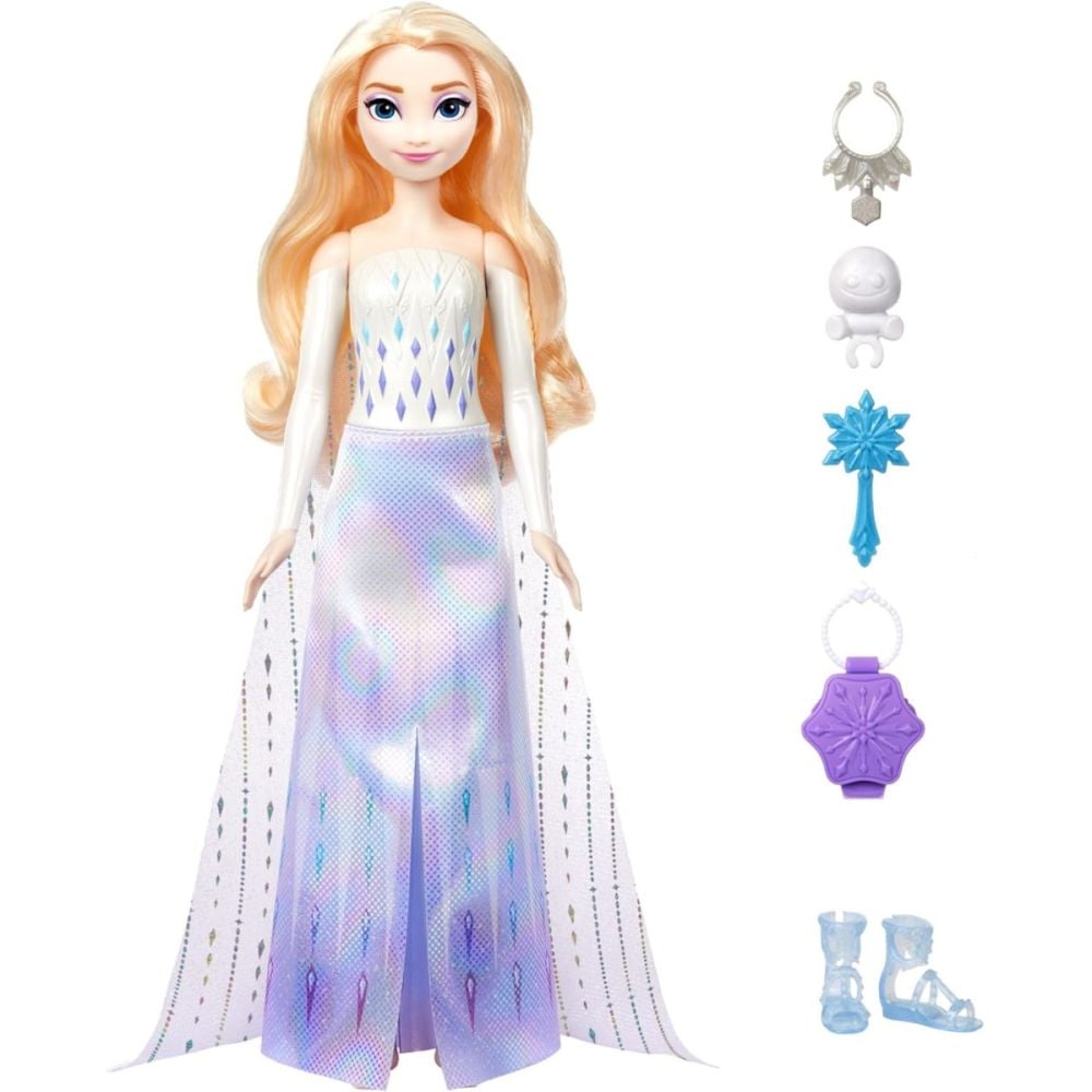 Papusa Disney Frozen, Spin and Reveal, Elsa, HTG25