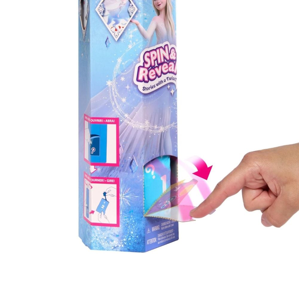 Papusa Disney Frozen, Spin and Reveal, Elsa, HTG25