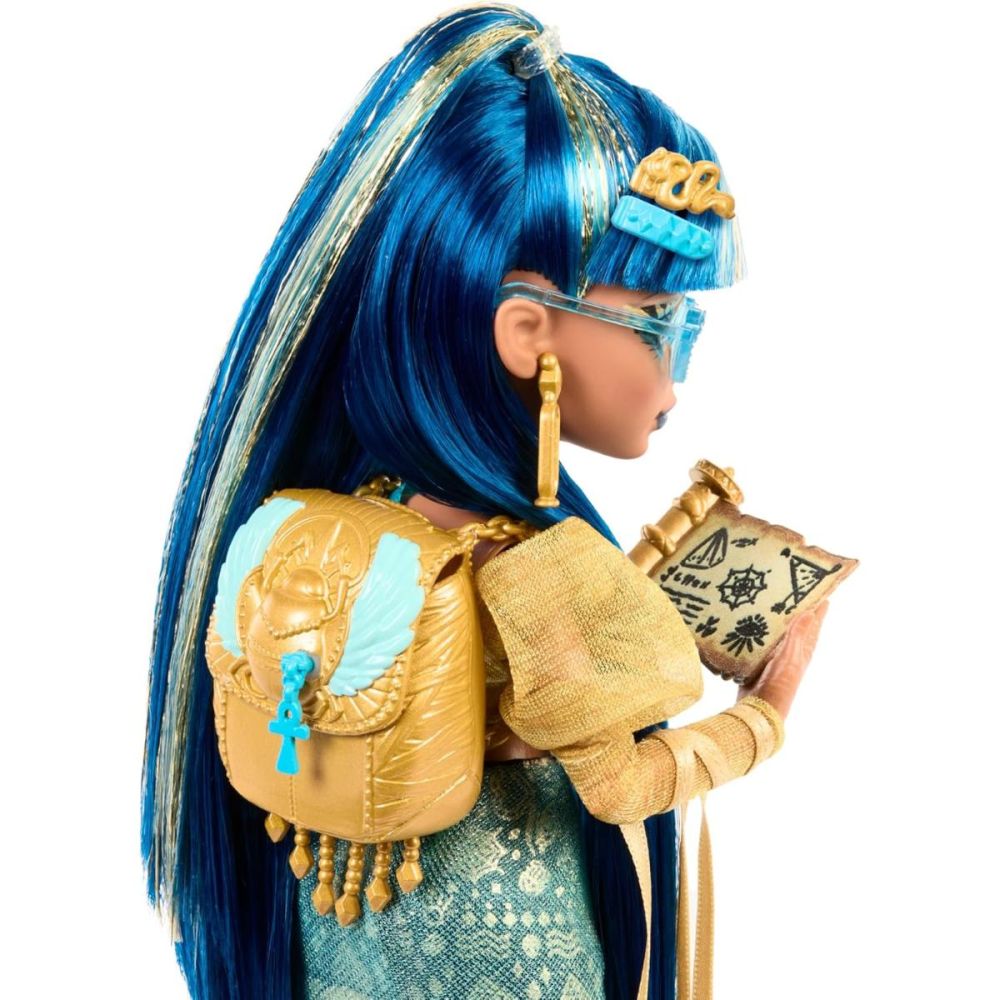 Papusa cu animal de companie, Monster High, Cleo Refresh, HXH74