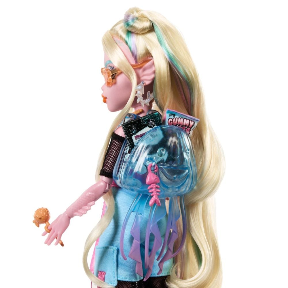 Papusa cu animal de companie, Monster High, Lagoona Refresh, HXH75