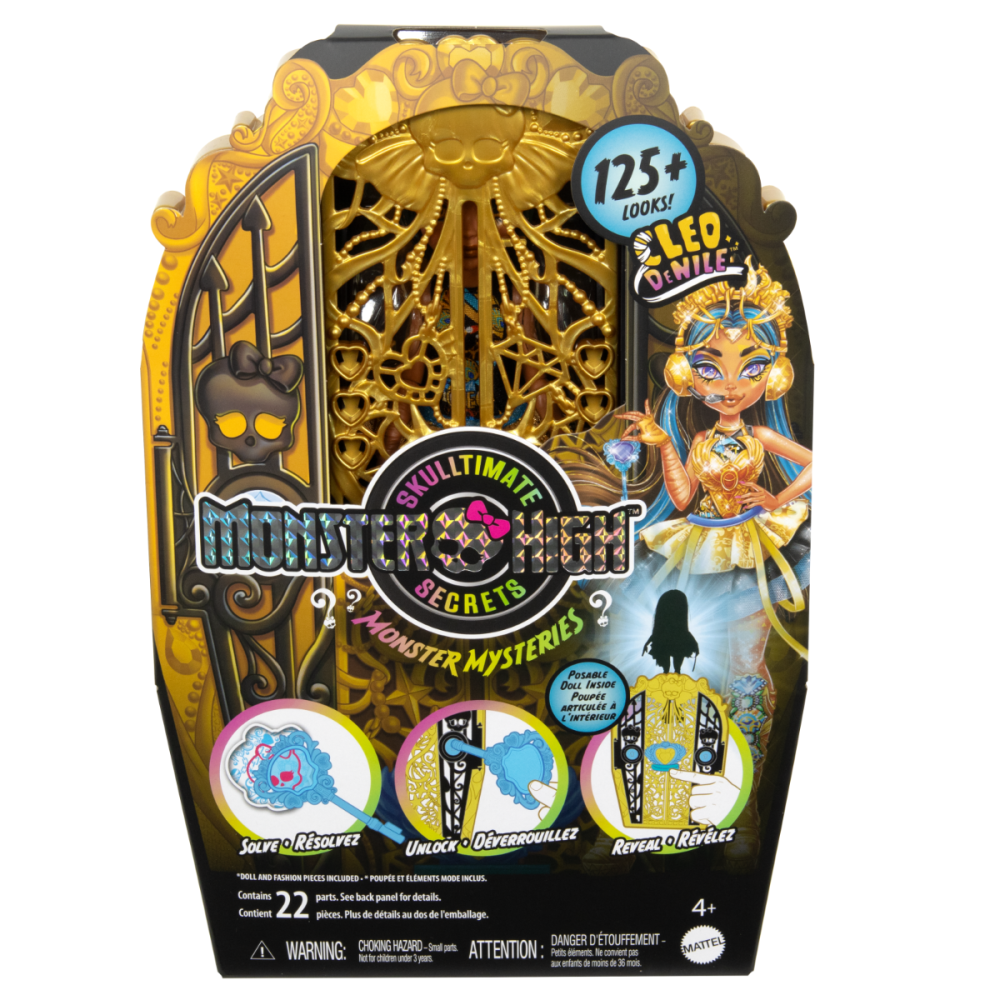Papusa cu accesorii, Monster High, Skulltimate Secrets, Cleo De Nile, HXH86