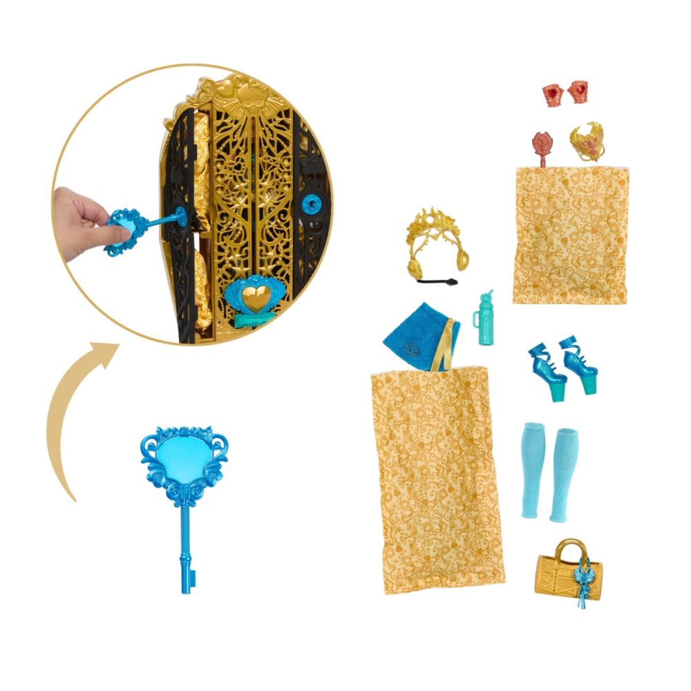Papusa cu accesorii, Monster High, Skulltimate Secrets, Cleo De Nile, HXH86