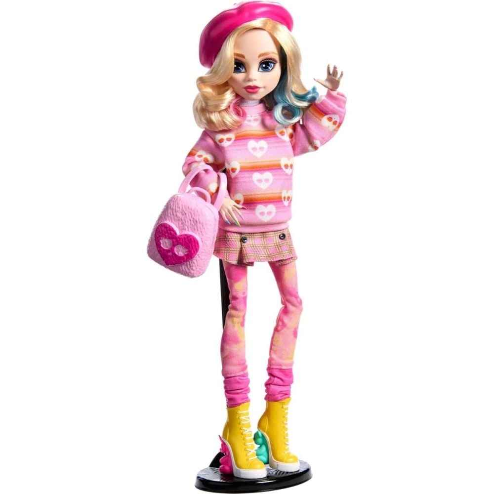 Papusa Monster High X, Wednesday Enid Sinclair, HXJ05