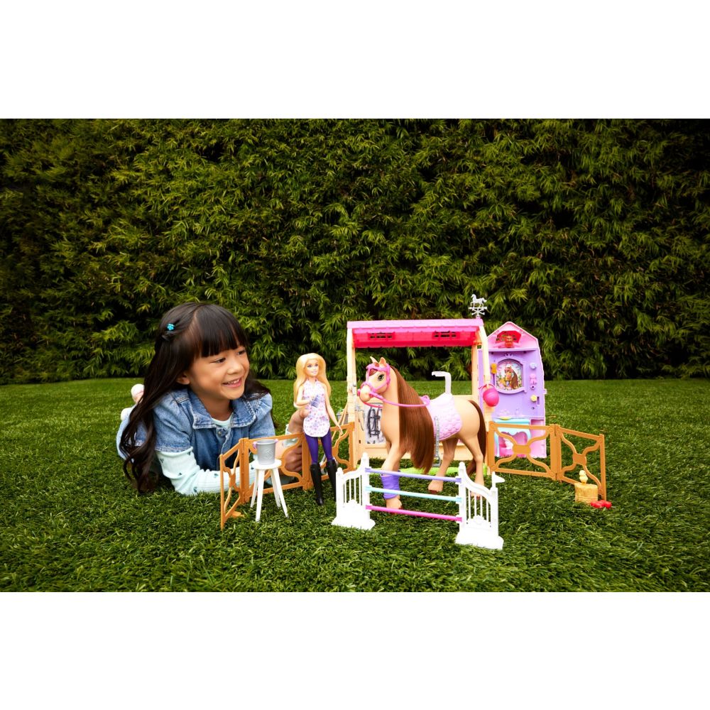 Set de joaca cu papusa, Barbie Mysteries, The Great Horse Chase, HXJ44