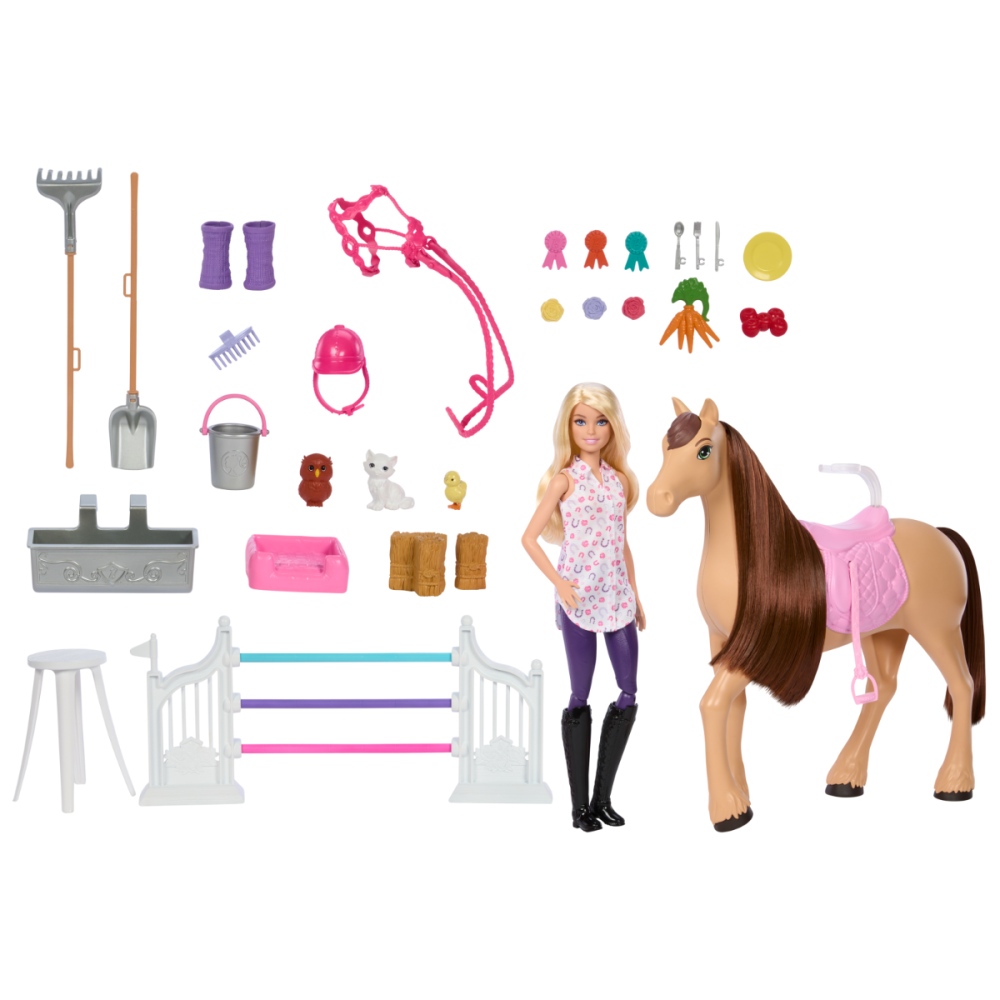 Set de joaca cu papusa, Barbie Mysteries, The Great Horse Chase, HXJ44