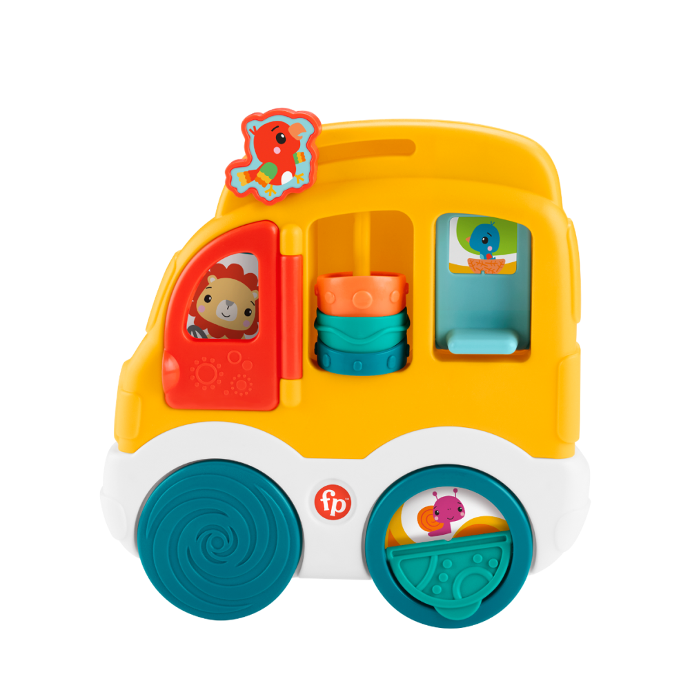Jucarie cu activitati, Fisher Price, Animal Friends Discovery, Masinuta, HXK33