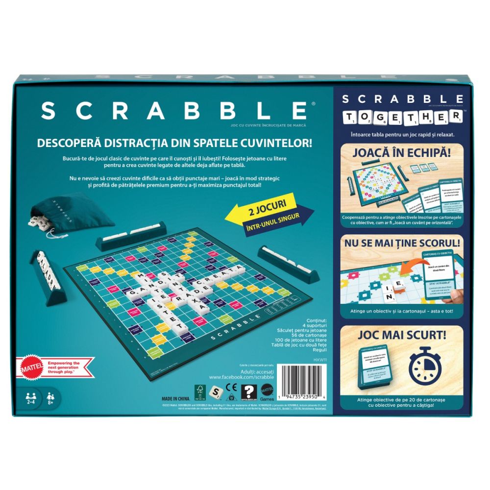Joc Scrabble Core Refresh, in Lb Romana, HXW11