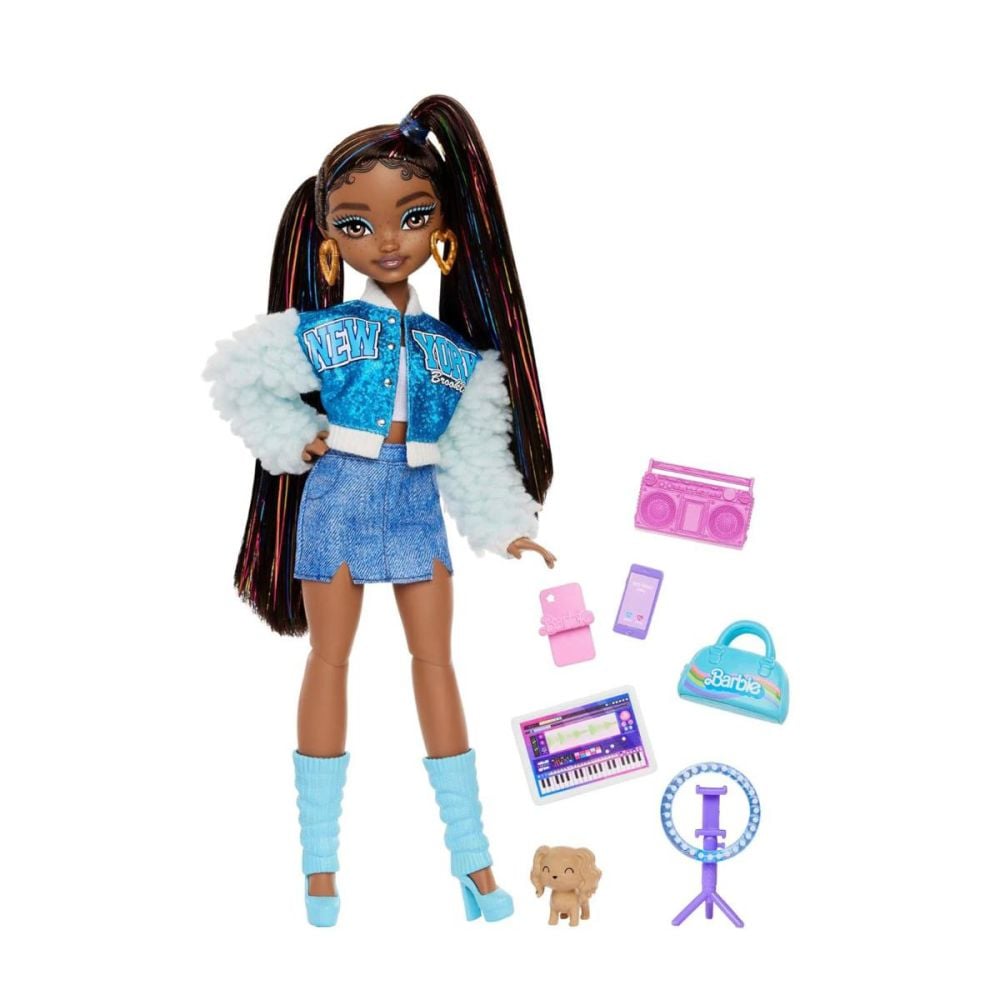 Papusa cu accesorii, Barbie, Dream Besties, Brooklyn, HYC22