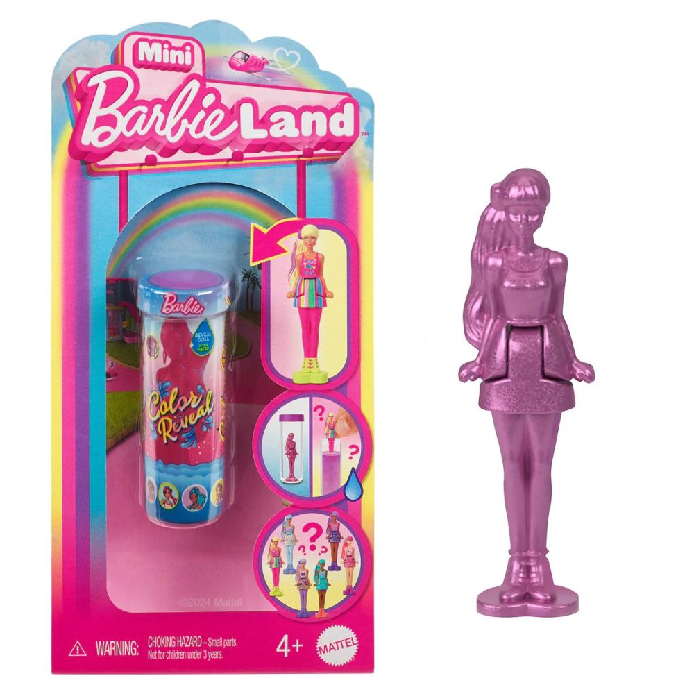 Papusa surpriza Barbie, Color Reveal, Mini Barbieland, HYF28