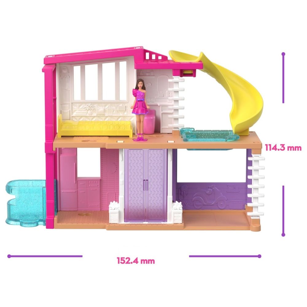 Set de joaca casuta si papusa Barbie, Mini Barbieland, HYF47
