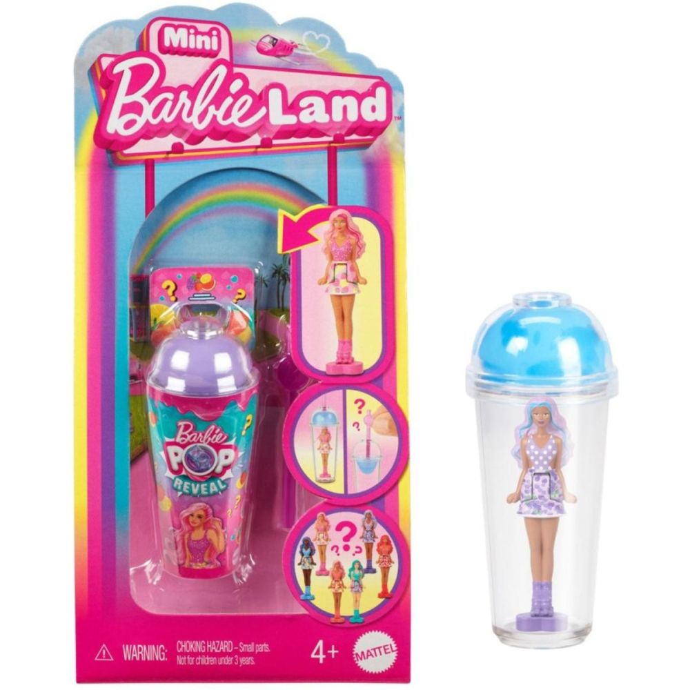 Papusa surpriza Barbie, Color Pop Reveal, Mini Barbieland, HYM26