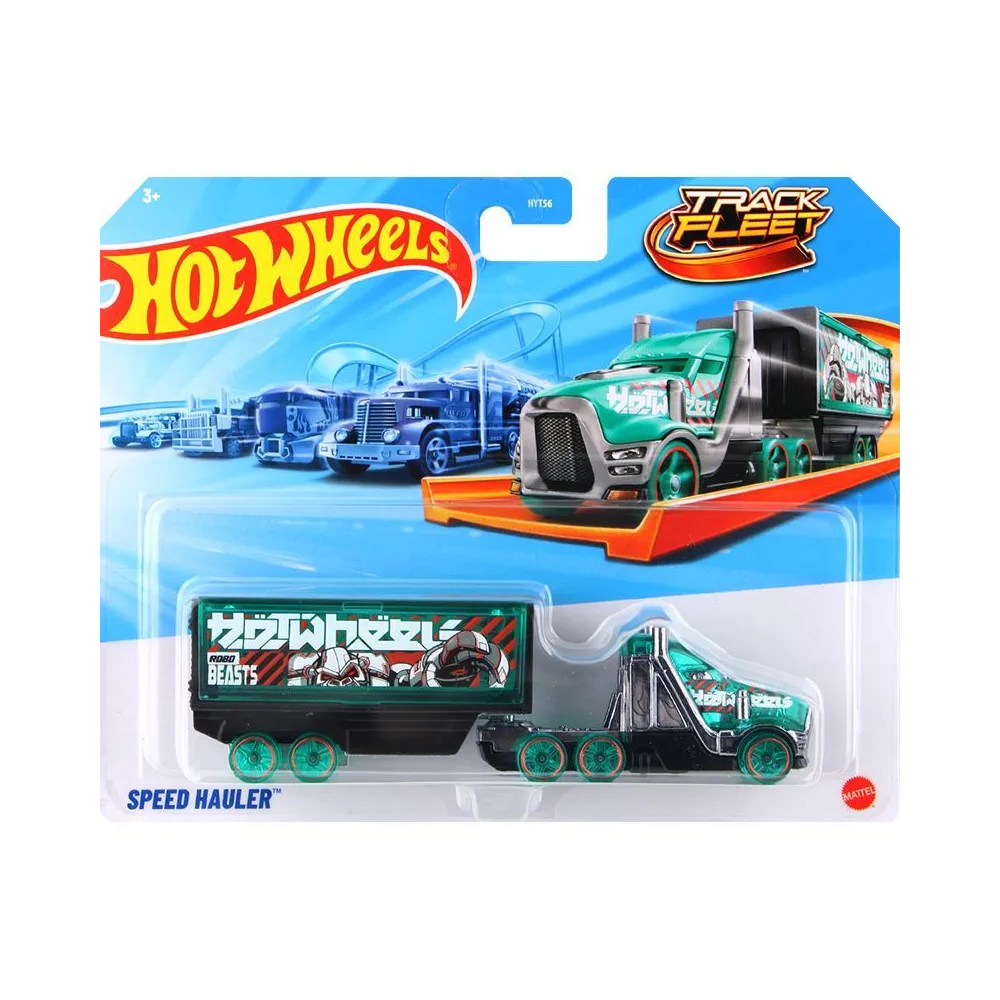 Hot Wheels ミニカー用トラック Set camion cu remorca, Hot Wheels, Track Fleet, Speed Hauler