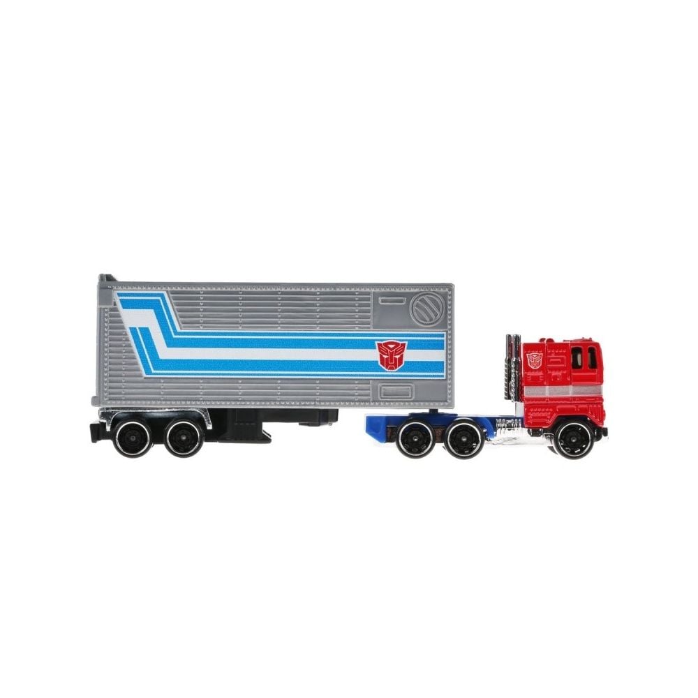 Set camion cu remorca, Hot Wheels, Track Fleet, Optimus Prime, HXH02