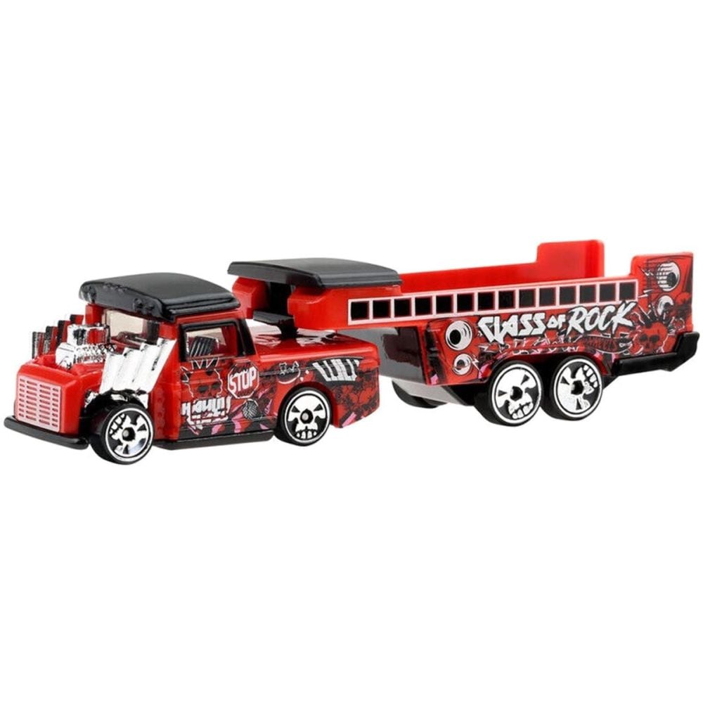 Set camion cu remorca, Hot Wheels, Track Fleet, Haulin Class, JCM68