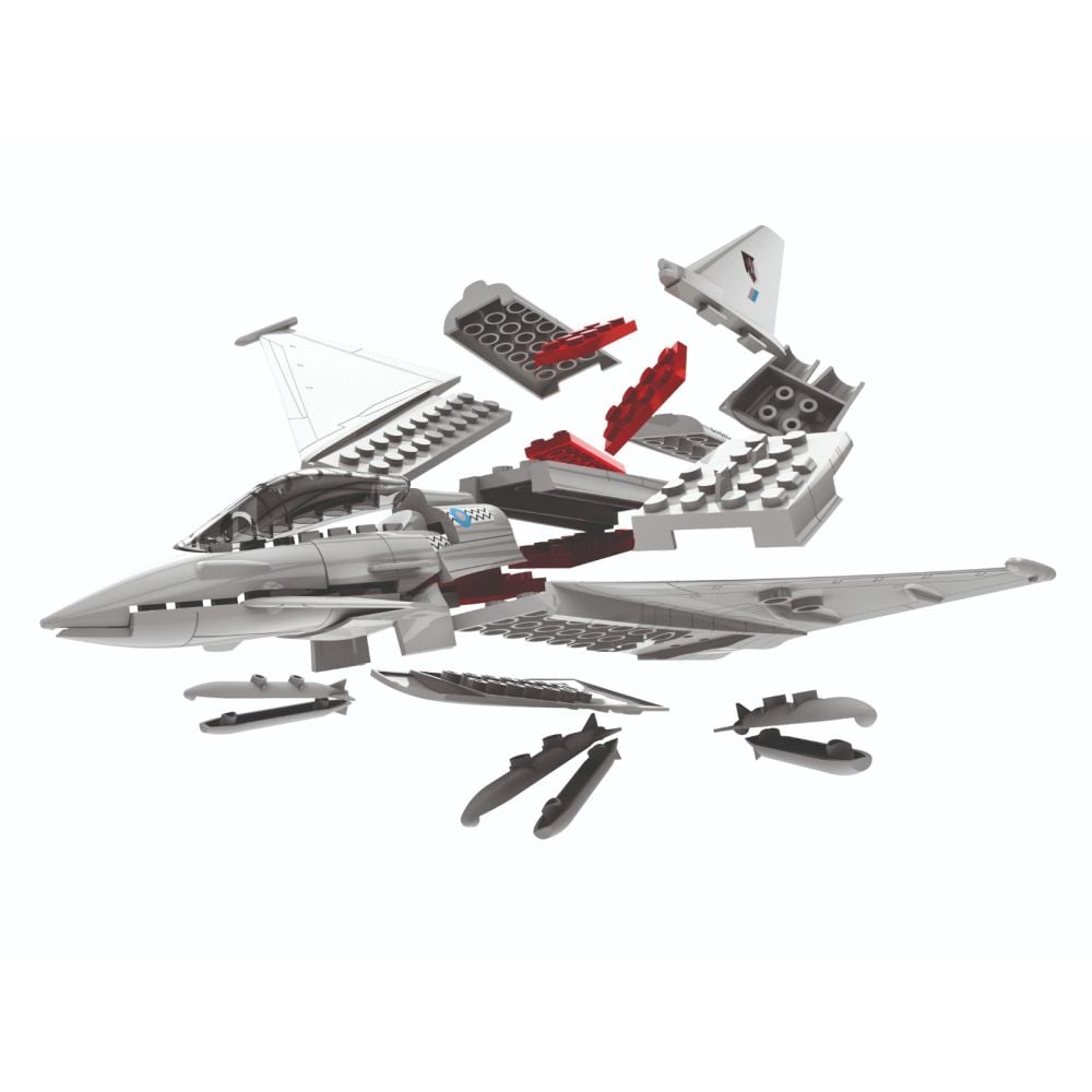 Set de constructie, Airfix, Quickbuild Eurofighter Typhoon, 27 piese