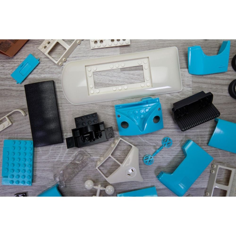 Set de constructie, Airfix Quickbuild, Vw Camper Van Blue, 52 piese