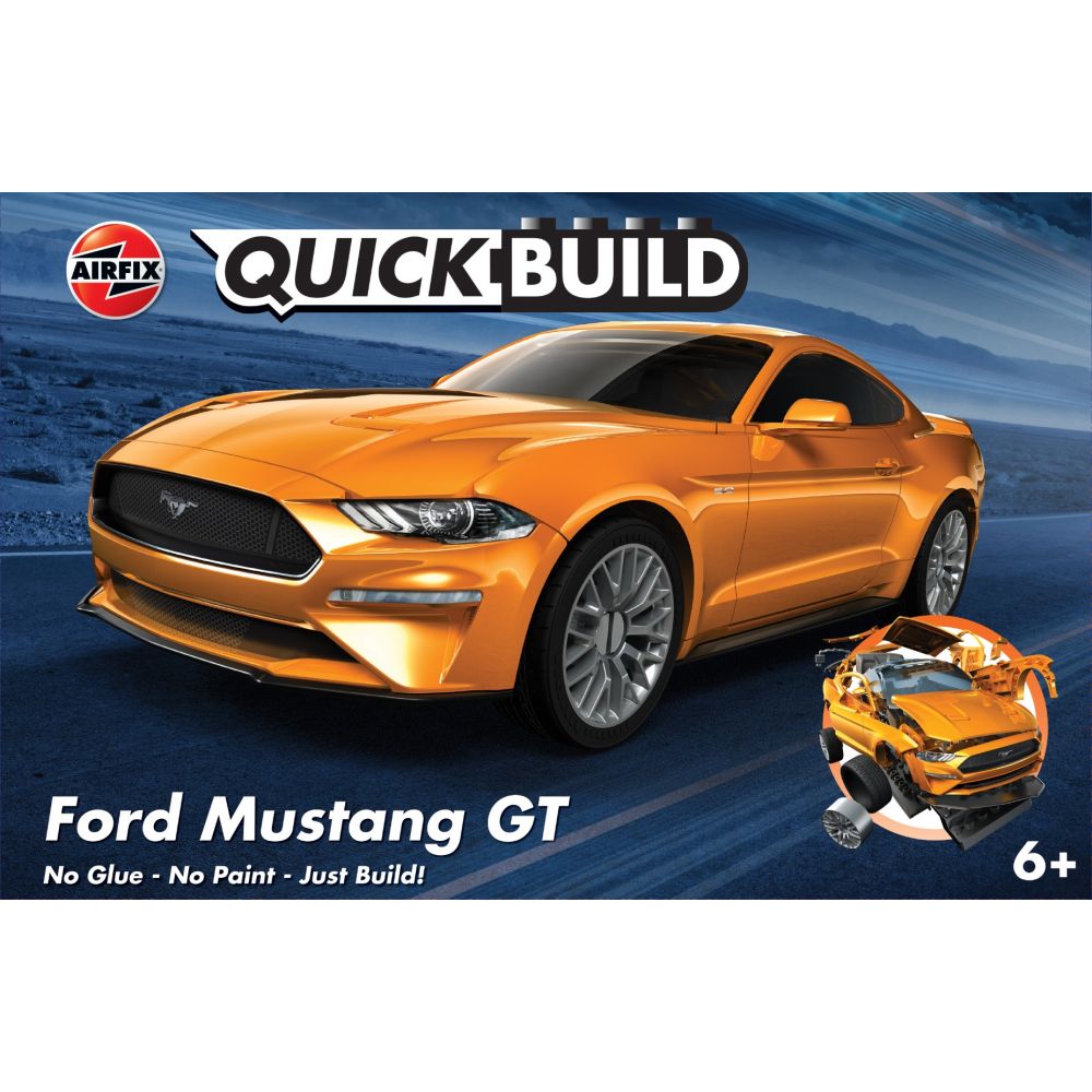 Set de constructie, Airfix Quickbuild, Ford Mustang Gt, 46 piese