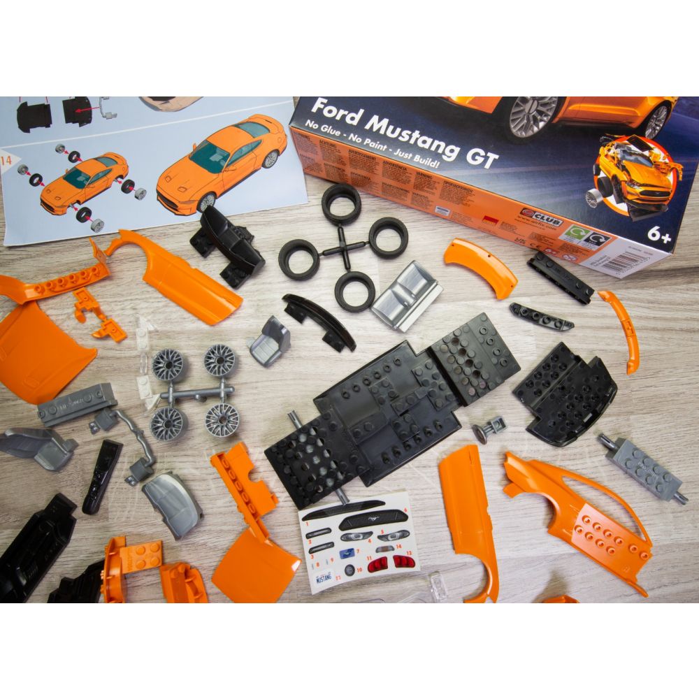 Set de constructie, Airfix Quickbuild, Ford Mustang Gt, 46 piese