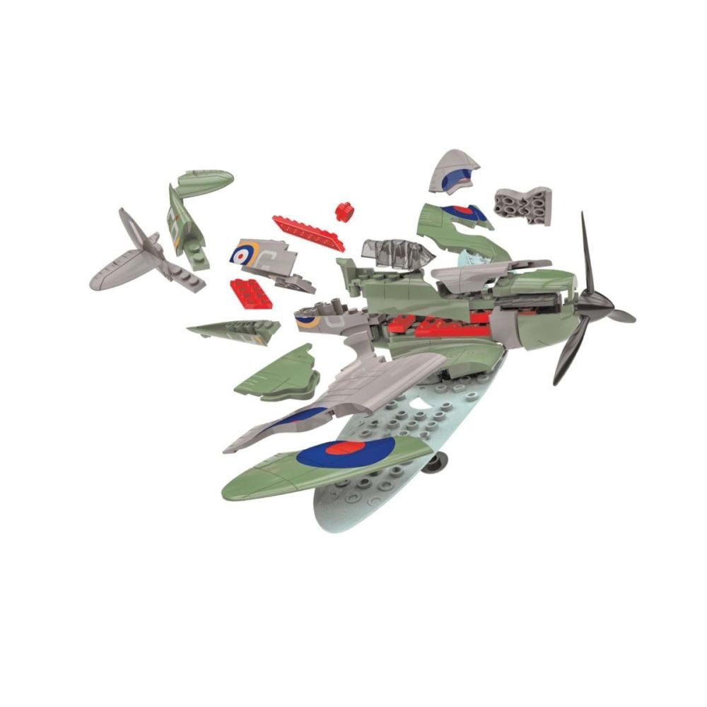 Set de constructie, Airfix Quickbuild, Avion D-Day Spitfire, 34 piese