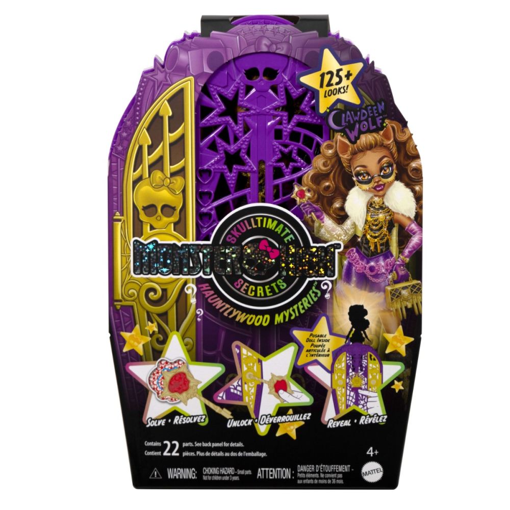 Papusa Monster High, Clawdeen, Skulltimate Secrets, JBG80