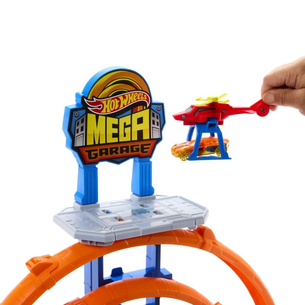 Set de joaca cu masinuta, Hot Wheels City, Mega Garage, JBM74 | Noriel