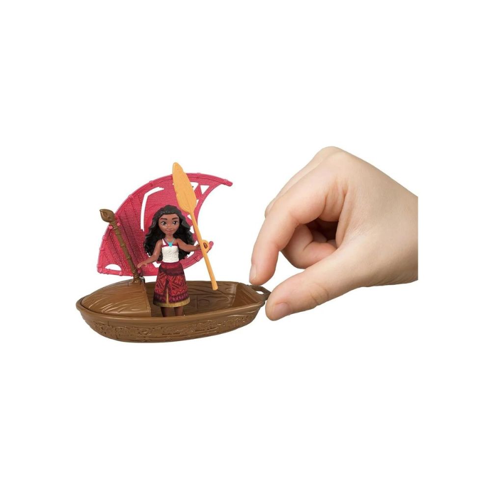 Mini figurina surpriza cu barcuta, Disney Princess, Vaiana 2, JBT68