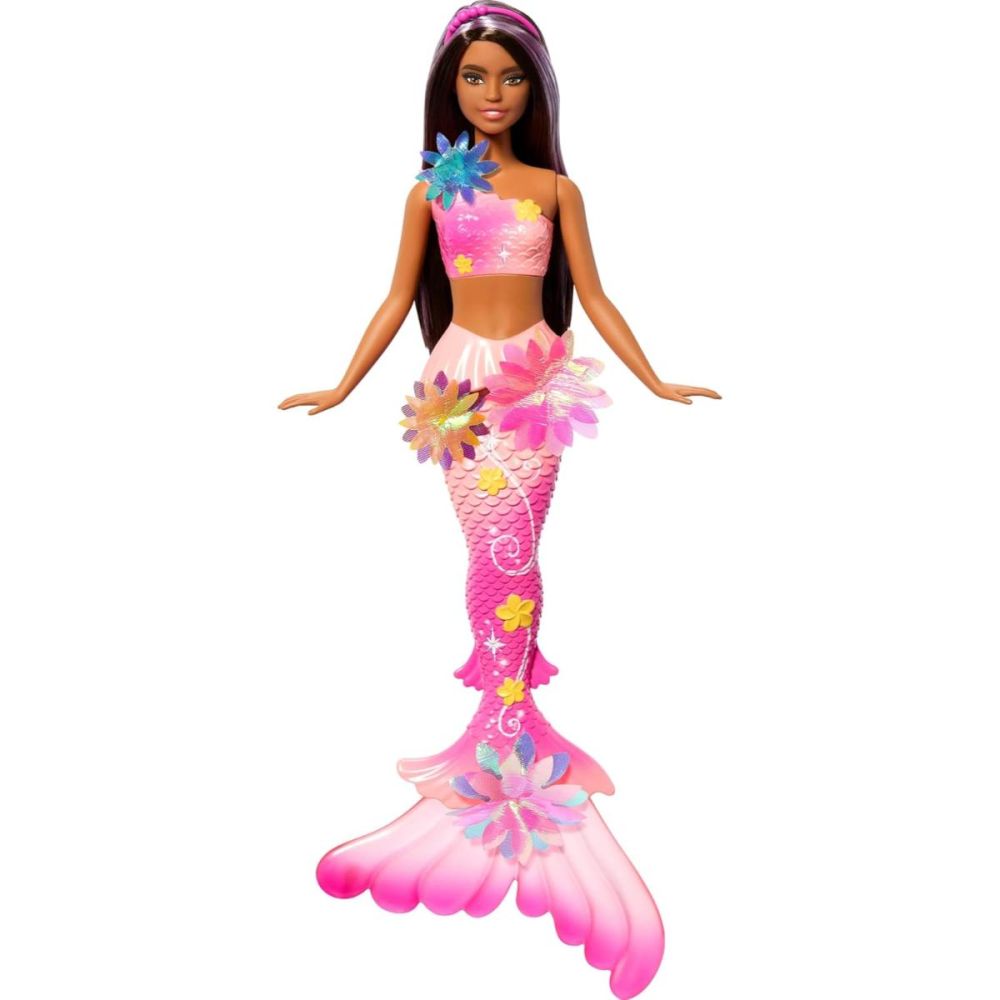 Papusa sirena Barbie, Flower Magic Mermaind, JDM73