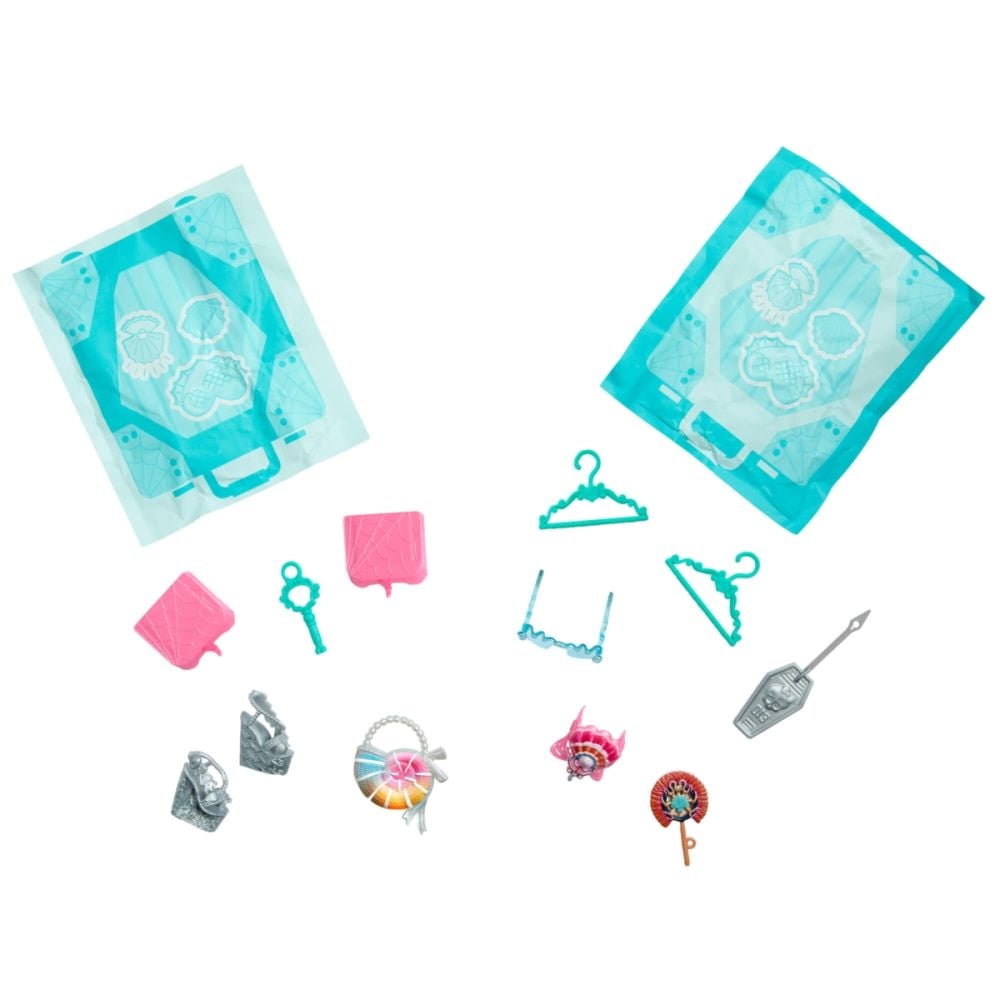 Papusa cu accesorii, Monster High, Skulltime Secrets, Gore-Geous Oasis, Lagoona Blue, JDR51