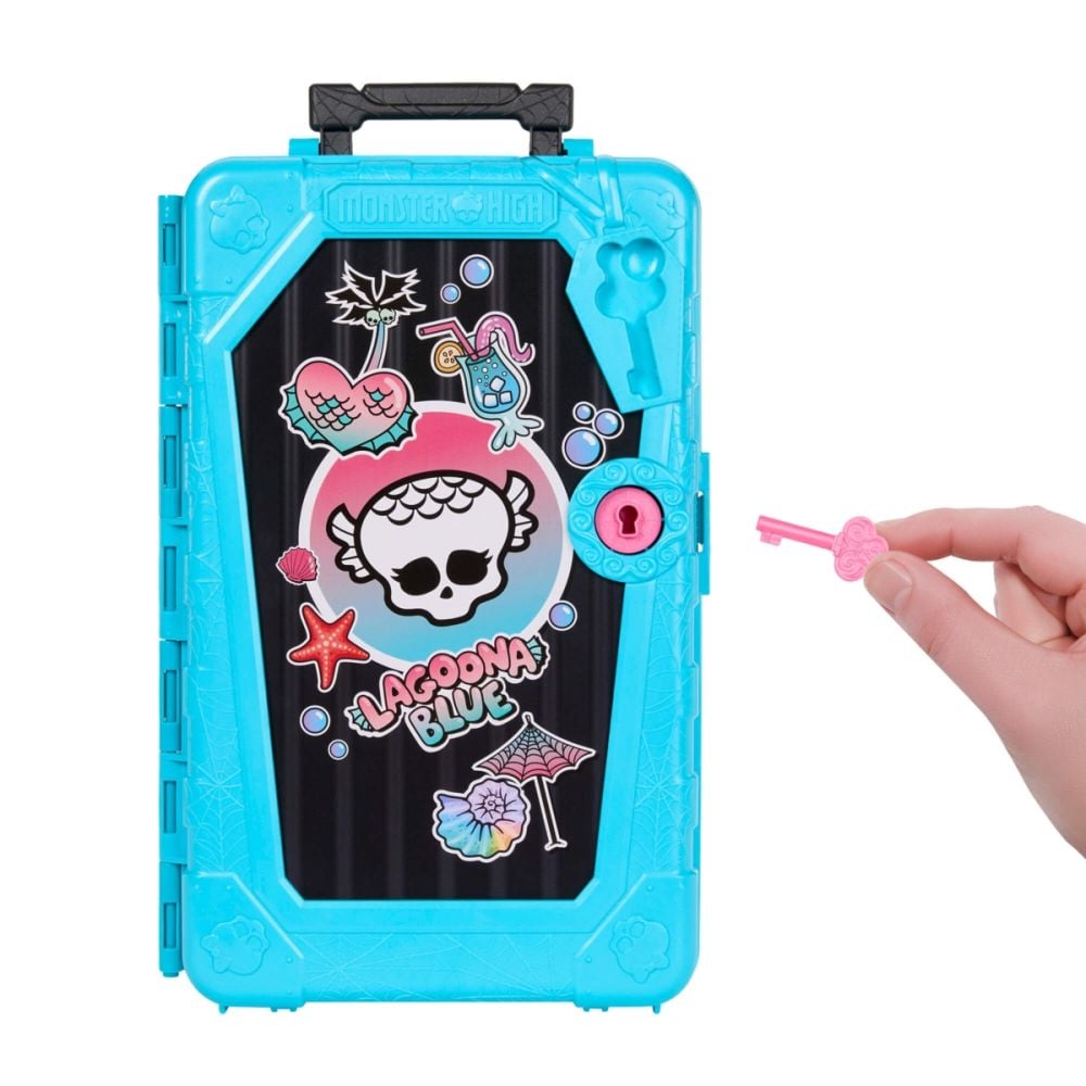 Papusa cu accesorii, Monster High, Skulltime Secrets, Gore-Geous Oasis, Lagoona Blue, JDR51