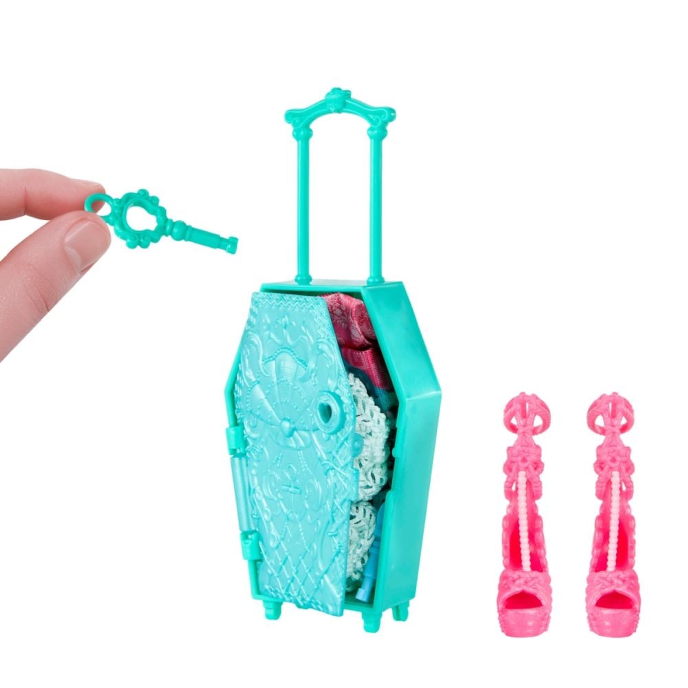 Papusa cu accesorii, Monster High, Skulltime Secrets, Gore-Geous Oasis, Lagoona Blue, JDR51