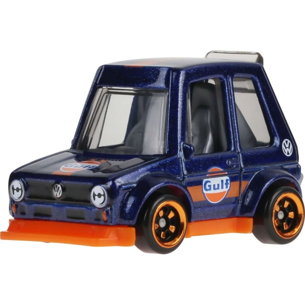 Masinuta metalica, Hot Wheels, Gulf Tooned, Volkswagen Golf Mk1, 1:64, JCB62