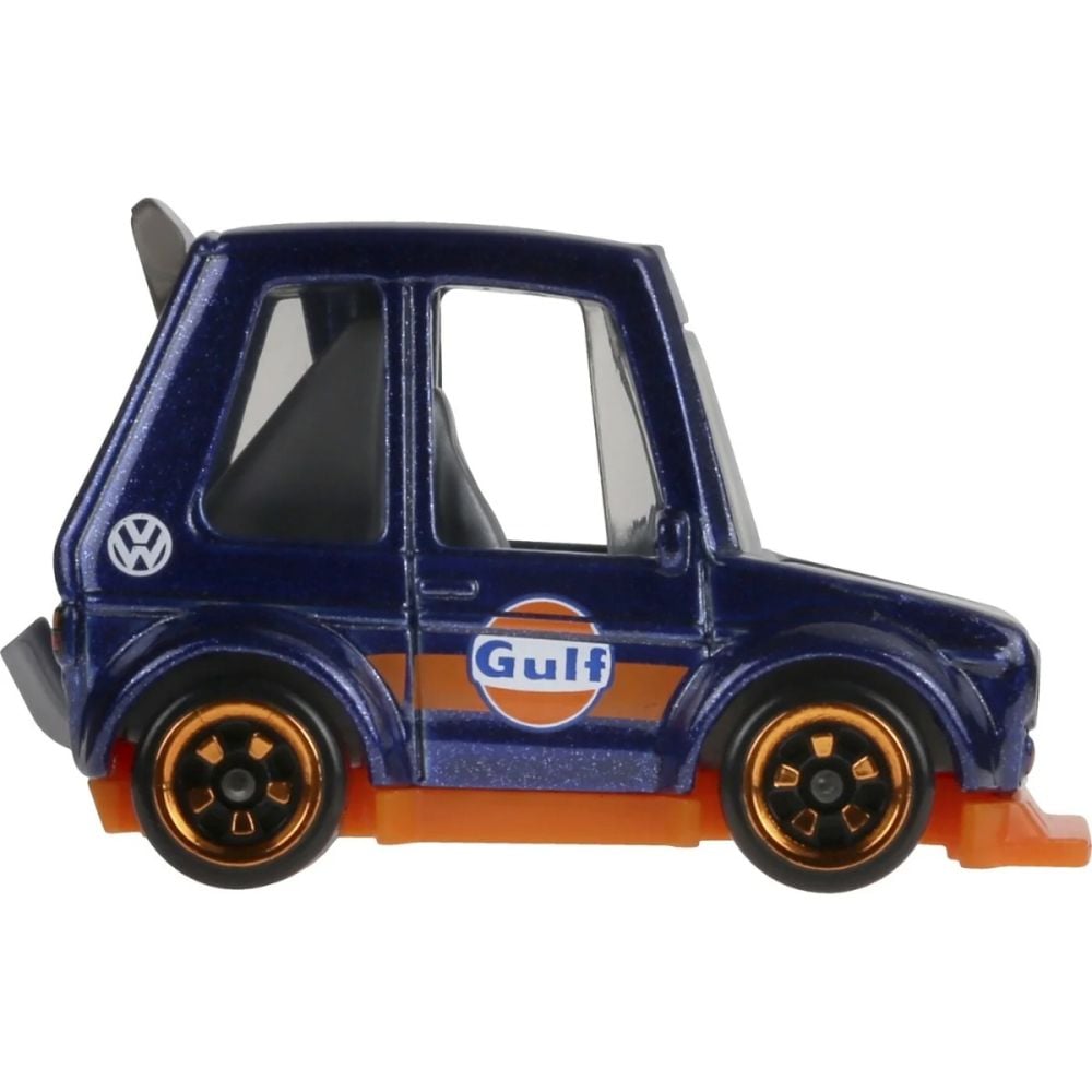 Masinuta metalica, Hot Wheels, Gulf Tooned, Volkswagen Golf Mk1, 1:64, JCB62